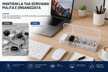 Carica l'immagine nel visualizzatore di Gallery, Cable Box – Pratico organizer per cavi per proteggere e organizzare i cavi di ricarica e avvolgerli in modo