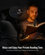 Carica l'immagine nel visualizzatore di Gallery, HIONXMGA Luce per Lettura Libri a Letto,Luce da Lettura a LED portatile con clip,3 Colori ambra e regolazione continua d