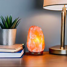 Carica l'immagine nel visualizzatore di Gallery, I-TOTAL® - Lampada di sale Himalayano, Naturale, Realizzata a Mano con Base in Legno NATURAL PINK (CAMBIA COLORE) - 500/