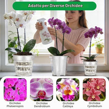 Carica l'immagine nel visualizzatore di Gallery, AOOWU 6 Pezzi Vaso per Orchidee Trasparenti, 12 CM Vaso Trasparenti per Piantine con Foro di Drenaggio, Plastica Kit di 