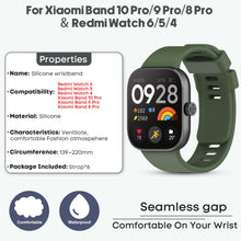 Carica l'immagine nel visualizzatore di Gallery, BDIG 6 Pezzi Cinturino in Silicone per Redmi Watch 6 Active/6 Lite/6/5/4