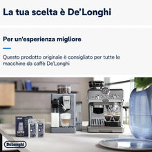 Carica l&#39;immagine nel visualizzatore di Gallery, De&#39;Longhi Dlsc200 Ecodecalk Decalcificante Naturale Per Tutte Le Macchine Da Caffè, Con Ingredienti Da Materie Prime Naturali, Biodegradabile, Made In Italy, Monodose da 100ml ciascuno