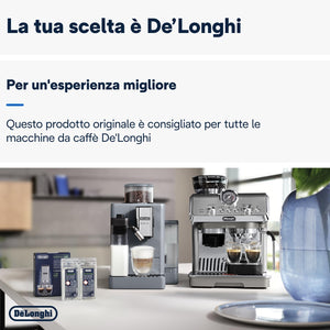 De'Longhi Dlsc200 Ecodecalk Decalcificante Naturale Per Tutte Le Macchine Da Caffè, Con Ingredienti Da Materie Prime Naturali, Biodegradabile, Made In Italy, Monodose da 100ml ciascuno