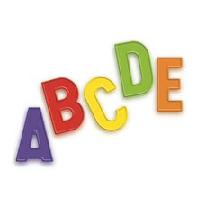 Carica l'immagine nel visualizzatore di Gallery, Quercetti Refill 48 Letters, Lettere Magnetiche per Bambini 4+ anni, Giochi Educativi, Giochi Magnetici per Bambini Colo