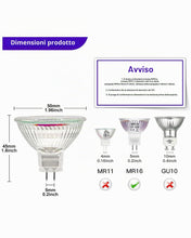 Carica l'immagine nel visualizzatore di Gallery, Lampadina Alogena 12V 50W, Faretti Alogeni MR16 Dimmerabile 420LM Bianco Caldo, Lampada GU5.3 Alogena per Illuminazione 