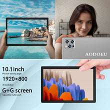 Carica l&#39;immagine nel visualizzatore di Gallery, Tablet 10 Pollici Tablet Android 11, 64 GB ROM+4GB RAM (128 GB Espandibili) Tablet in Offerta , Dual 4G LTE SIM/WIF, Fotocamera 5MP+8MP| IPS HD 8000mAh |Bluetooth| GPS | Type-C Tablets PC (grigio)