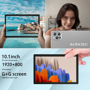 Tablet 10 Pollici Tablet Android 11, 64 GB ROM+4GB RAM (128 GB Espandibili) Tablet in Offerta , Dual 4G LTE SIM/WIF, Fotocamera 5MP+8MP| IPS HD 8000mAh |Bluetooth| GPS | Type-C Tablets PC (grigio)