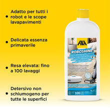 Carica l'immagine nel visualizzatore di Gallery, FILA Solutions ROBOSHINE Detergente Robot Lavapavimenti Gres Parquet - 1L