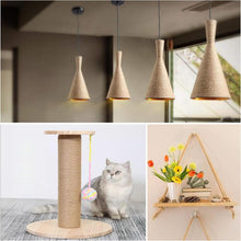 Carica l'immagine nel visualizzatore di Gallery, Corda in Juta Naturale Spessa 14 mm per Decorazioni e Fai da Te, 15M Corda di Canapa Resistente, Spago di Iuta Naturale 