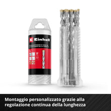 Carica l'immagine nel visualizzatore di Gallery, Einhell 7 pezzi set di punte SDS Plus, 160 mm, Ø 6–14 mm