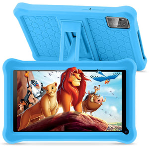SANNUO Tablet per bambini 7 pollici Android 11 Tablet con 6GB RAM+64GB ROM(128 GB Espandibile), Display IPS,App Pre-installed, Bluetooth, Controllo Parentale, WiFi Tablet Educativo con Custodia-Blu