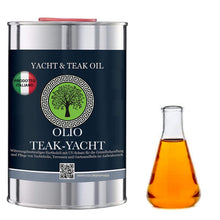 Carica l'immagine nel visualizzatore di Gallery, OLIO TEAK NATURAL GSW, protezione UV di mobili e pavimenti pietra naturale e BARCHE E YACHT, incolore - naturale (1000 ml)