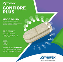 Carica l'immagine nel visualizzatore di Gallery, Zymerex GONFIORE PLUS 20 Compresse | Integratore alimentare | Probiotici e prebiotici | Gonfiore addominale | Equilibrio flora intestinale | Senza glutine e lattosio