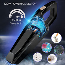 Carica l'immagine nel visualizzatore di Gallery, URAQT Aspirabriciole Senza Fili, Aspirapolvere Portatile Ricaricabile, 12V 120W 4.5k PA Multifunzione Aspirapolvere a Mano Potente, 30 Minuti di Lavoro USB, Bbuono per Casa/Auto/Ufficio