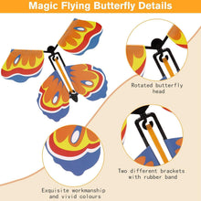 Carica l'immagine nel visualizzatore di Gallery, 30 Giocattoli magici a Farfalla, Biglietto a Forma di Farfalla, Magic Flying Butterfly Card Wind up Butterfly Bambini Re