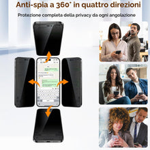 Carica l'immagine nel visualizzatore di Gallery, Pellicola Privacy 360° per iPhone 18 Pro Max, 4X Più Resistente 9H+