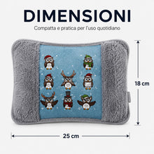 Carica l'immagine nel visualizzatore di Gallery, Borsa Acqua Calda Elettrica con Fodera in Peluche, Scaldino Elettrico