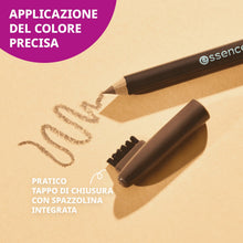 Carica l'immagine nel visualizzatore di Gallery, essence eyebrow DESIGNER matita sopracciglia definizione lunga tenuta (1 g)
