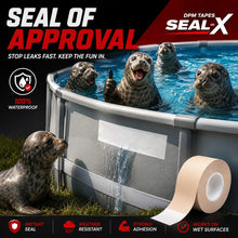 Carica l'immagine nel visualizzatore di Gallery, Dpm tapes - Seal-X – Nastro Sigillante Industriale Impermeabile - Riparazioni per Piscine, Teloni, Camere d’Aria, Serbat