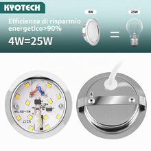 Carica l'immagine nel visualizzatore di Gallery, Faretti LED da Incasso per Mobili Dimmerabili 230V 4000K IP44 3PCS Cromati