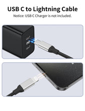 Carica l'immagine nel visualizzatore di Gallery, Acecene Cavo Lightning USB C [confezione da 2], cavo di ricarica per iPhone