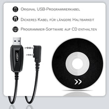 Carica l&#39;immagine nel visualizzatore di Gallery, JUCJET Walkie Talkie Cavo di programmazione USB a 2 pin, compatibile con radio Baofeng serie JUCJET UV-5R UV-5RE BF-88E BF-888S Sistema informatico compatibile WinXP / Win7 / Win8 / Win10 (1 pezzo)