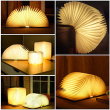 Carica l'immagine nel visualizzatore di Gallery, Lampada a LED, pieghevole, lampada da libro, luce illuminazione d'atmosfera, ricaricabile tramite USB, bianca calda, not