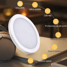 Carica l'immagine nel visualizzatore di Gallery, Lightess 6 Pezzi Luci per Armadio, 4500K Luci Sottopensile Cucina Interna Illuminazione, Bianco Neutro Ultrasottile Lamp