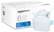 Carica l'immagine nel visualizzatore di Gallery, Amazon Basics Filtri per acqua, adatto e compatibile con tutte le caraffe BRITA, incluse le PerfectFit, confezione da 6