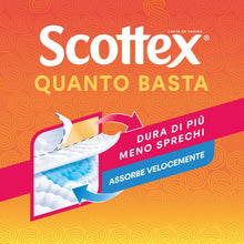 Carica l'immagine nel visualizzatore di Gallery, Scottex Quanto Basta, Carta Da Cucina, Opzione Mezzo Strappo, 3 Maxi Rotoli
