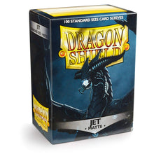 Carica l&#39;immagine nel visualizzatore di Gallery, Arcane Tinmen ART11024 Sleeves: Dragon Shield Matte Jet (100) Standard Size 100pk-Jet, Black