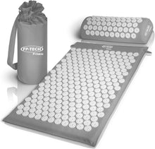 Carica l'immagine nel visualizzatore di Gallery, amzdeal Set Tappetino Agopressione, Include per Agopressione+ Verde grigio