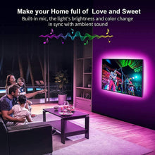 Carica l'immagine nel visualizzatore di Gallery, Striscia LED 5M Bluetooth, ALED LIGHT Strisce Luci Led RGB 5050 SMD con DC 12V Alimentatore e 44 Tasti Telecomando e Ric