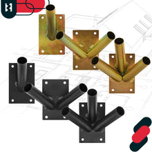 Carica l'immagine nel visualizzatore di Gallery, KOTARBAU® Portabandiere a 1 Vite, Asta per Bandiera, Bandiera Verniciata a Polvere, Colore Nero, Supporto per Bandiere d