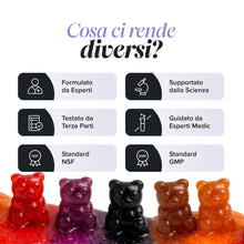 Carica l'immagine nel visualizzatore di Gallery, Magnesio Bambini Gommose | 546 mg Magnesio Citrato | 30 Gommose | Novomins