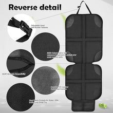 Carica l'immagine nel visualizzatore di Gallery, AiQInu Protezione Sedile Auto, 2Pcs Protezioni Per Seggiolino Auto Impermeabile Antiscivolo per Bambini Compatibile Isofix con 2 Tasche Portaoggetti per Suv,Berlina,Seggiolino Auto in Pelle E Tessuto