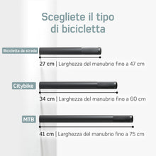 Carica l&#39;immagine nel visualizzatore di Gallery, Borgen Supporto bici da parete - Portabici da parete in legno per bici da corsa - Supporti bici da parete MTB, bici da corsa e city bike