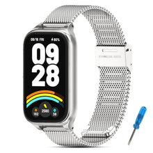 Carica l'immagine nel visualizzatore di Gallery, BDIG Metallo Cinturino Compatibile con Cinturini Xiaomi Smart Band 9 Active/Redmi Smart Band 3 Donna,Cinturino Doppie Ma