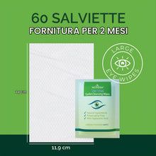 Carica l'immagine nel visualizzatore di Gallery, NOVEHA 60 pezzi salviettine per palpebre e ciglia all'olio di tea tree | Con acido ialuronico, tè verde e camomilla per 