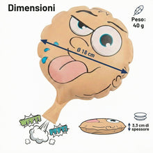 Carica l'immagine nel visualizzatore di Gallery, Cuscino da 18 cm come articolo scherzo per un buon prank – Cuscino per bambini e teste dei bambini – Cuscino retrò grand