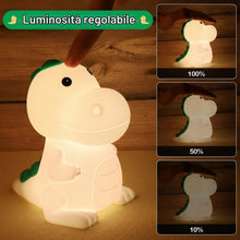 Carica l'immagine nel visualizzatore di Gallery, Luce Notturna Bambini,7 Colori Lampada USB Ricaricabile Lucina Notte,Silicone, Cameretta, Regalo Neonato