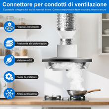 Carica l'immagine nel visualizzatore di Gallery, Riduttore per condotti di ventilazione, riduttore da 150 mm a 100 mm per la riduzione dei condotti, conversione della ve