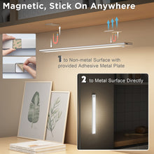 Carica l'immagine nel visualizzatore di Gallery, 40cm Luce LED Sottopensile Sensore Movimento,Barra LED Sottopensile Ricaricabile 3000mAh 3Modalità ON/AUTO1/AUTO2 Strisc