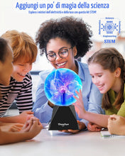 Carica l'immagine nel visualizzatore di Gallery, Theefun Sfera al Plasma 6 Pollici, Lampada al Plasma Magica Touch e Sound, Plasma Ball Interattivo Educativo di Fisica, 