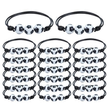 Carica l'immagine nel visualizzatore di Gallery, 20 PCS braccialetti da calcio, braccialetti dell'amicizia per bambini, braccialetti regolabili per feste sportive, bracc