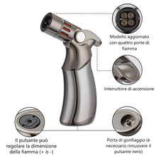 Carica l'immagine nel visualizzatore di Gallery, Kit per affumicatore per cocktail con torcia, kit per affumicatore Bourbon vecchio stile con quattro tipi di trucioli di