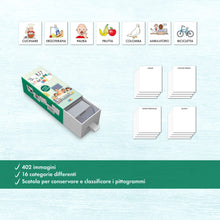 Carica l'immagine nel visualizzatore di Gallery, FLASHCARDS BAMBINI ITALIANO | Pittogrammi per l'Autismo | Carte Flash Linguaggio Italiano Per Bambini | Il Kit Dei Pittogrammi - Editorial GEU Lectura y Escritura (Italiano - 400 Flashcards)