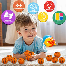Carica l'immagine nel visualizzatore di Gallery, 12 Pezzi di Pallina Antistress, Mini Palline Sportive Antistress da Basket