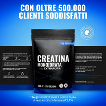 Carica l'immagine nel visualizzatore di Gallery, Creatina Monoidrata – 500 g (147 porzioni) – Extrapura