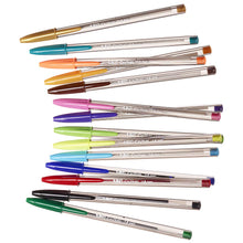 Carica l&#39;immagine nel visualizzatore di Gallery, BIC Cristal Multicolour, Penne a Sfera Colorate, Punta Larga 1.6mm, Set Scrittura 15 Unità, Cancelleria Scuola e Ufficio